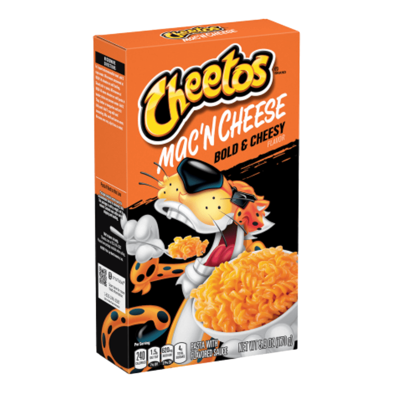 Cheetos Mac Cheese Fett und käsig