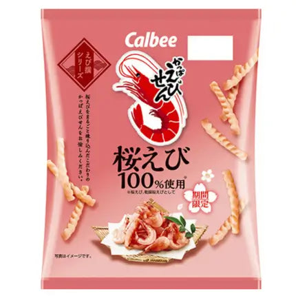 Crackers aux crevettes Calbee Sakura Ebi 50g