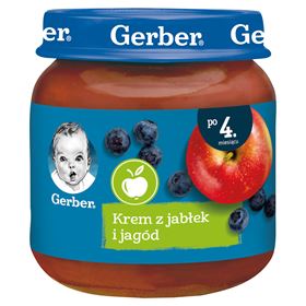 GERBER CREME AUS ÄPFELN UND BEEREN NACH 4 MONATEN 125 G