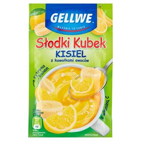 GELLWE SWEET MUG JELLY MIT FRUCHTSTÜCKEN ZITRONE BANANE 30 G