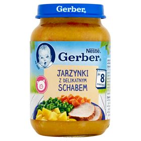 GERBER-GEMÜSE MIT ZARTEM LENDE NACH 8 MONATEN 190 G