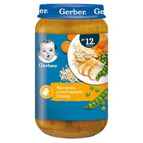 GERBER JUNIOR GEMÜSE MIT HÜHNCHEN UND GRÜPFE NACH 12 MONATEN AUF 250 G