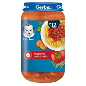 GERBER JUNIOR SPAGHETTI Bolognese NACH 12 MONATEN 250 G