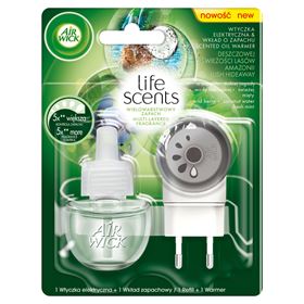 AIR WICK LIFE SCENTS ELEKTROSTECKER UND NACHFÜLLUNG MIT RAIN FRESH FRESH AMAZON FOREST 19 ml