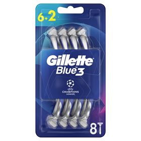 GILLETTE BLUE3 FUSSBALL EINWEG HERREN 6+2 STÜCK