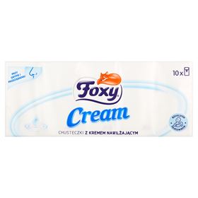 FOXY CREAM FEUCHTIGKEITSCREMETÜCHER, 10 PACKUNGEN