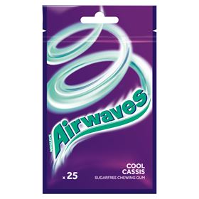 AIRWAVES COOL CASSIS ZUCKERFREI KAUGUMMIS 35 G (25 DRAGES)