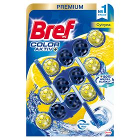 BREF WC COLOR AKTIV WC ANHÄNGER ZITRONE 50 G 3 STÜCK