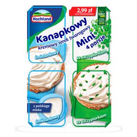 HOCHLAND SANDWICH MINI CREME UND KÄSEKÄSE 120 G (4 X 30 G)