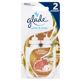 GLADE SENSE & SPRAY SENSUAL SANDALWOOD & JASMINE AUTOMATISCHER ERFRISCHER 18 ML 2 STÜCK