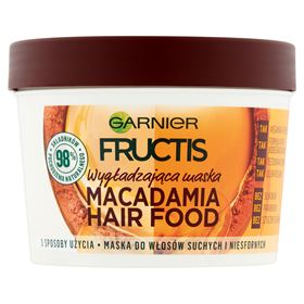 GARNIER FRUCTIS MACADAMIA HAARPFLEGEMASKE FÜR TROCKENES UND STRAUßES HAAR 390 ML