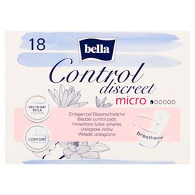 BELLA CONTROL DISCREET MIKRO UROLOGISCHE PADS 18 ST