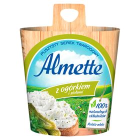 ALMETTE FLAUSCHIGER HÜTTENKÄSE MIT GURKE UND KRÄUTERN 150 G 6 STÜCK