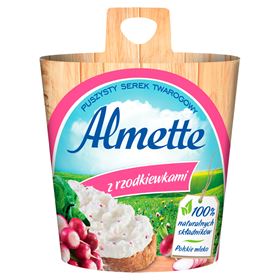 ALMETTE FLUFFY CHEESE KÄSE MIT RADIESCHEN 150 G 6 STÜCK