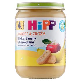 HIPP BIO FRUCHT & GETREIDE ÄPFEL UND BANANEN MIT SPAKES NACH 4 MONATEN 190 G