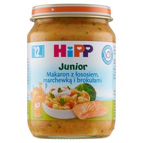 HIPP-NUDELN MIT LACHS, KAROTTEN UND BROKKOLI NACH 15 MONATEN 250 G