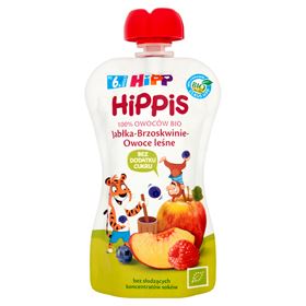 HIPP BIO HIPPIS ÄPFEL-PFIRSICH-FRUCHT-FRUCHT-MOUSSE NACH 6 MONATEN 100 G