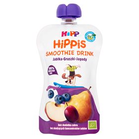 HIPP BIO HIPPIS ÄPFEL-BIRNEN-BEEREN-FRUCHT-SAFT-MOUSSE NACH 1 JAHR 120 ML