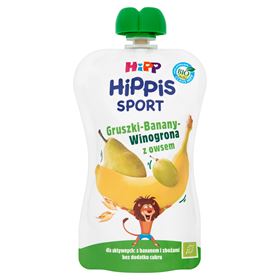 HIPP BIO HIPPIS SPORT BIRNEN-BANANEN-TRAUBE MIT HAFER FRUCHTMOUSSE NACH 1 JAHR 120 G