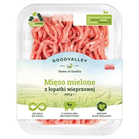 GOODVALLEY-HACKFLEISCH MIT SCHULTER 400 G KARTE