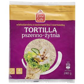 FL MEHRERE TORTILLA 25 cm, 4 x 60 g, Mehrkorn