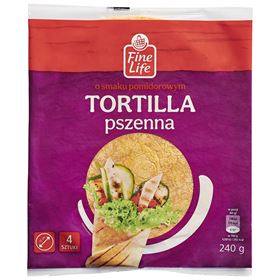 FL TORTILLA POM.4X60G 25CM TORTILLA