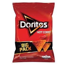 DORITOS HOT CORN MAISCHIPS MIT HEISSEM PFEFFERGESCHMACK 180 G