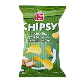 FEINE LEBENSCREME UND ZWIEBELCHIPS 150 G