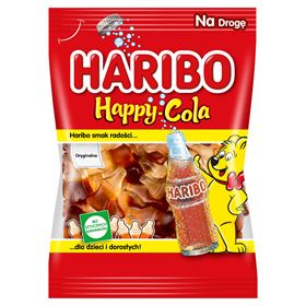 HARIBO HAPPY-COLA Gummibärchen mit Cola-Geschmack, 85 g, 30 Stück