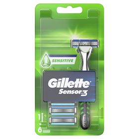 Gillette Sensor3 Rasierer – 6 Klingen