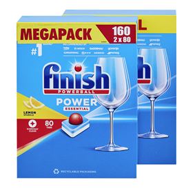 FINISH POWER ESSENTIAL LEMON SPÜLMASCHINENKAPSELN 80 STÜCK