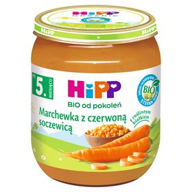 HIPP BIO NACH 5 MONATEN KAROTTEN MIT ROTEN LINSEN 125 G