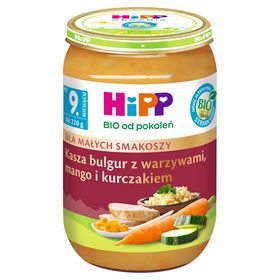 HIPP BIO 9 MONATE BULGUR MIT GEMÜSE, MANGO UND HUHN 220 G