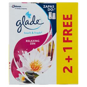 GLADE BY BRISE ONE TOUCH MINI SPRAY JAPANISCHER GARTEN-LUFTERFRISCHER 10ML 3 STÜCK