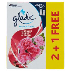 GLADE BY BRISE ONE TOUCH DELICIOUS CHERRY WITH PEONY LUFTERFRISCHER 10 ML 3 STÜCK