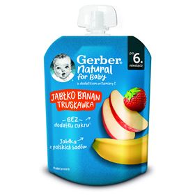 GERBER DESERK APFEL BANANE ERDBEERE 80 G