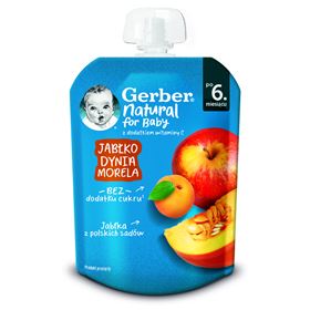 GERBER DESERK APFELKÜRBIS APRIKOSE 80 G