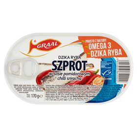 Graal-Sprotten in Tomaten-Chili-Sauce SRIRACHA 170 g