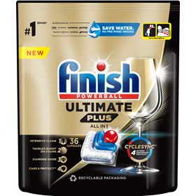 FINISH ULTIMATE PLUS FRISCHE KAPSELN ZUM SPÜLEN IN DER SPÜLMASCHINE 36 STÜCK