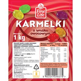 FINE LIFE FRUCHTKARAMELLS 1KG 5 STK