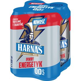 HARNAŚ BIERGETRÄNK ENERGETYK 0% 500 ML 4ER-PACK 24 STÜCK