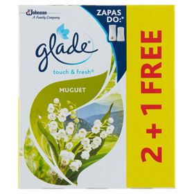 GLADE BY BRISE ONE TOUCH MINI SPRAY LILY OF THE VALLEY LUFTERFRISCHER 3 X 10 ML