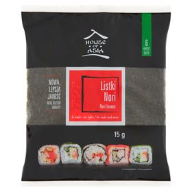 HOUSE OF ASIA NORI BLÄTTER MEEREALGEN 15 G 6 STÜCK 20 STÜCK