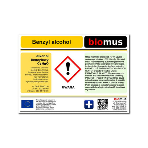 Benzylalkohol 250ml BIOMUS