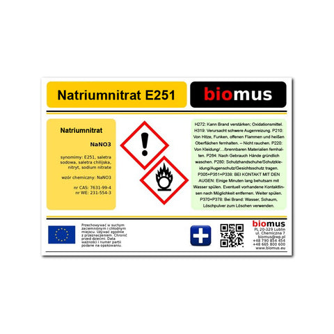 Natriumnitrat 1 kg BIOMUS E251