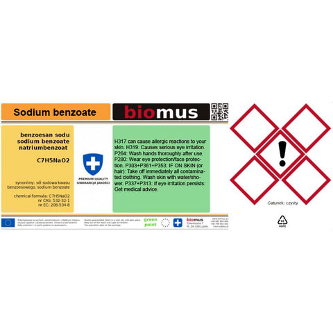 Natriumbenzoat 500g BIOMUS