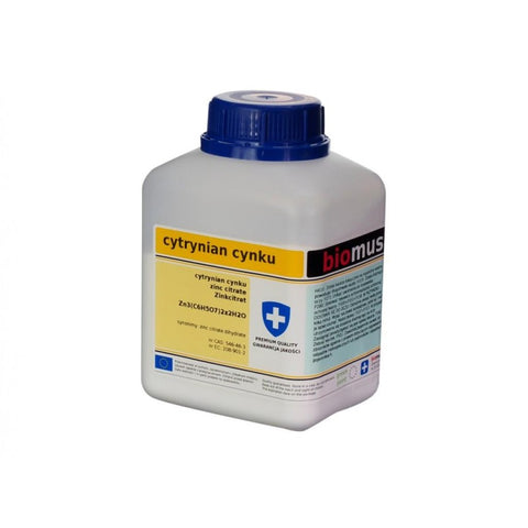 Zinkcitrat Dihydrat 500 g BIOMUS