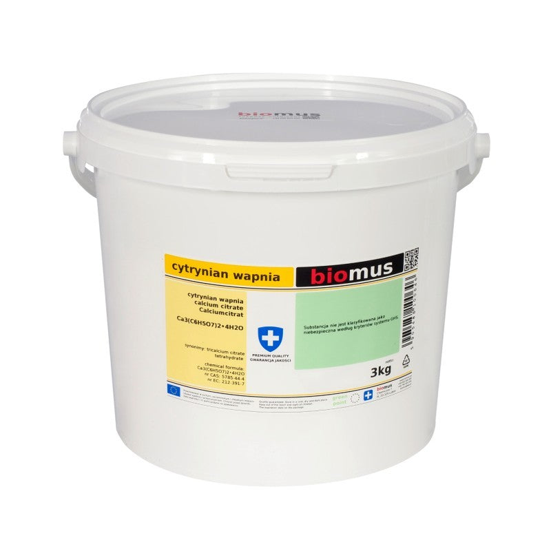 Citrate de calcium 3 kg Biomus