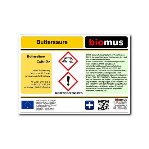 Buttersäure 100ml BIOMUS