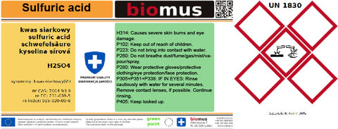Schwefelsäure 96% 25kg BIOMUS